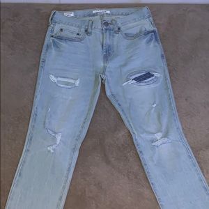 PacSun stacked skinny jeans.